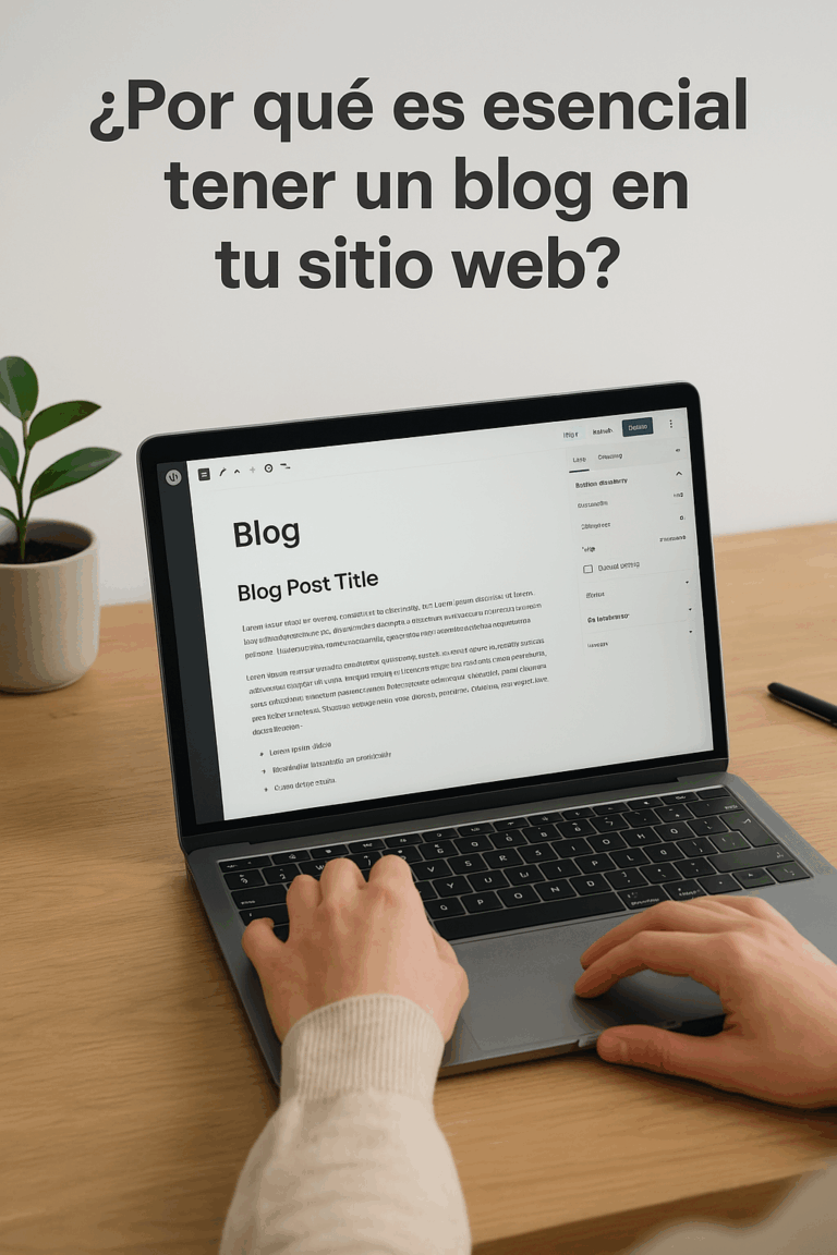 ¿Por qué es esencial tener un blog en tu sitio web?